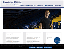 Tablet Screenshot of experts-training.de